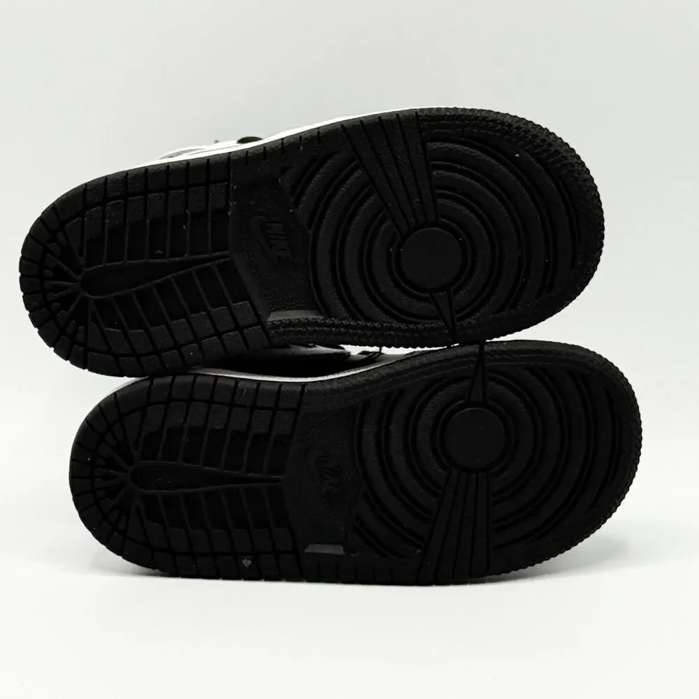 Nike Air Jordan Retro 1 OG High Top Panda Black White Lace Up Toddler Sneakers -